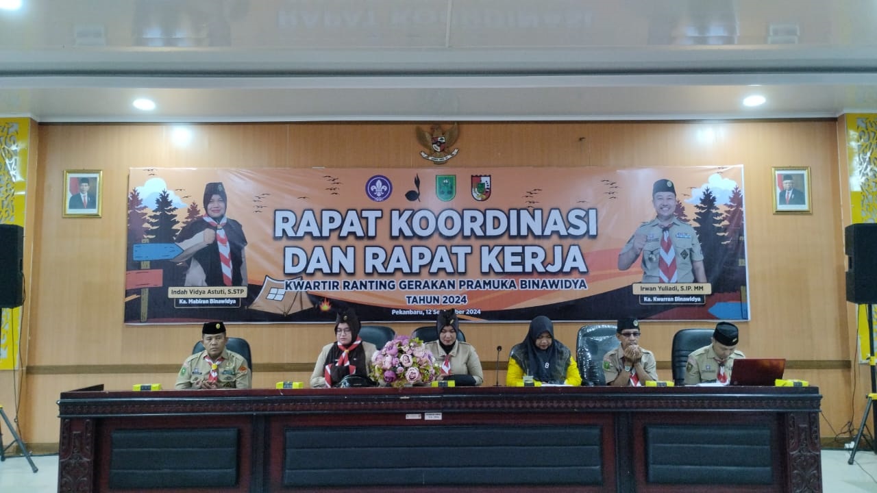 Rapat Koordinasi (Rakor) dan Rapat Kerja (Raker) Ranting Gerakan Pramuka Binawidya Tahun 2024