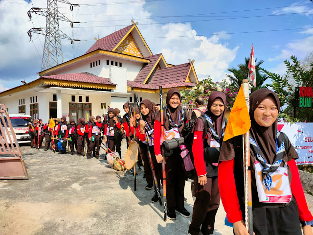 Regu Putri Perwakilan Kwarcab Pekanbaru Kokoh di Runner-up LT4 Riau