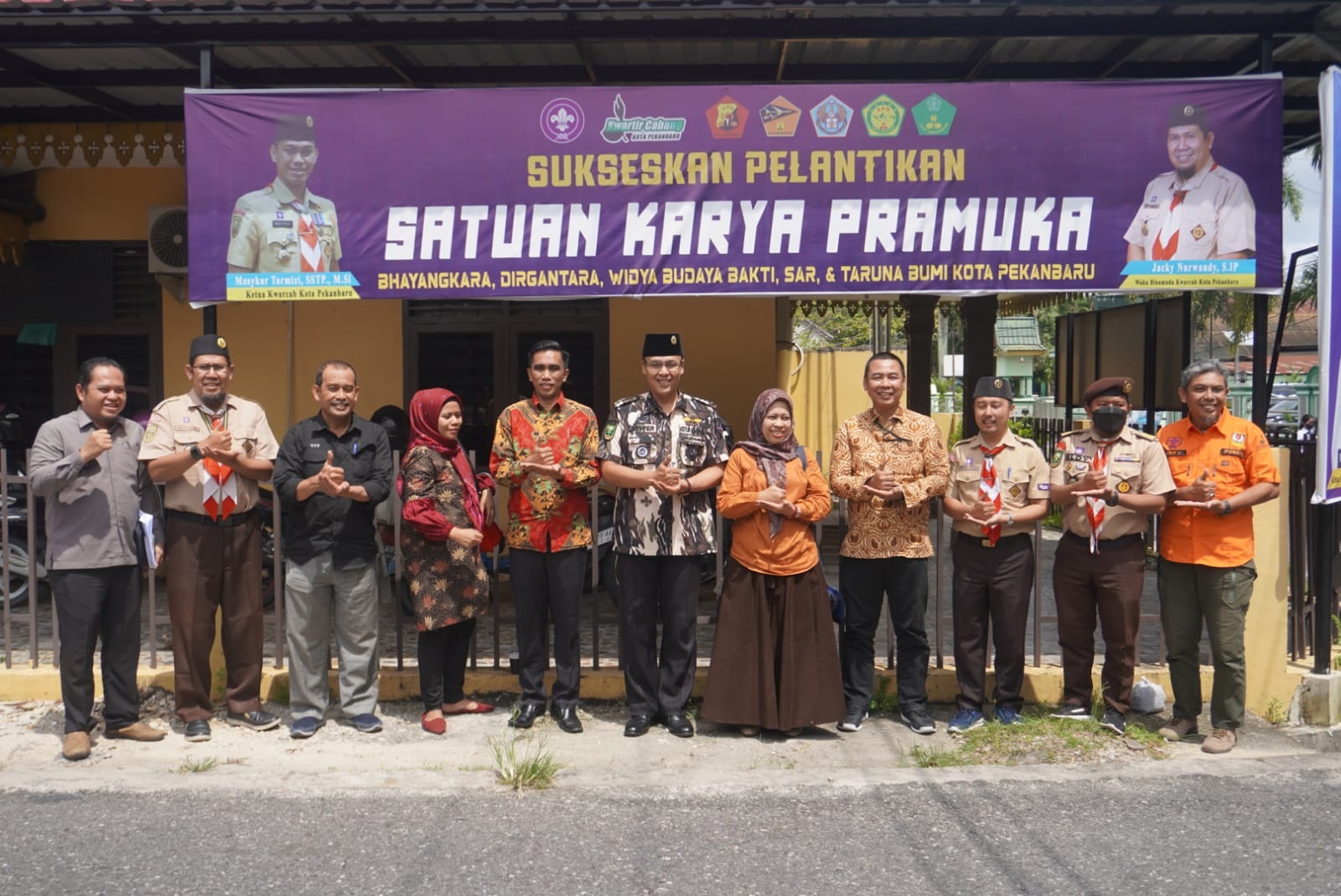 Bentuk Saka Adhyasta Pemilu, Bawaslu Kota Pekanbaru koordinasi dengan Kwarcab