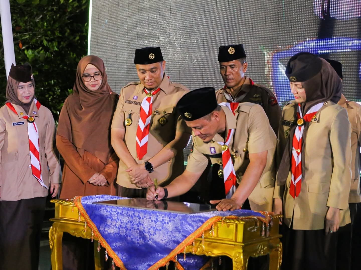 Perkemahan Peduli Lingkungan Kwarcab Pekanbaru Digelar, Bumi Perkemahan Tunas Kencana Diresmikan